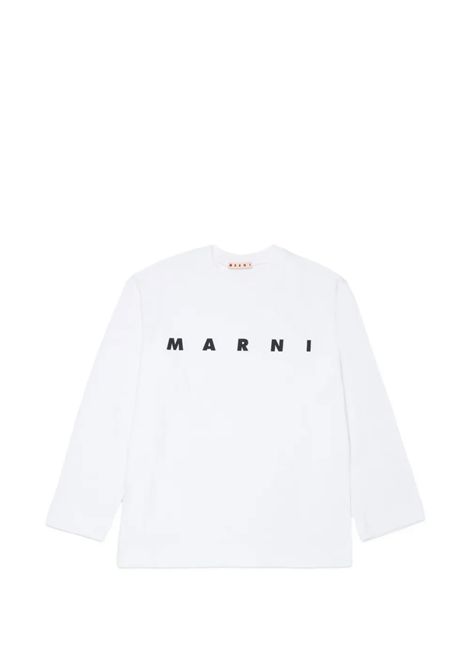 T-shirt con logo MARNI KIDS | M01603 M00RF0M100